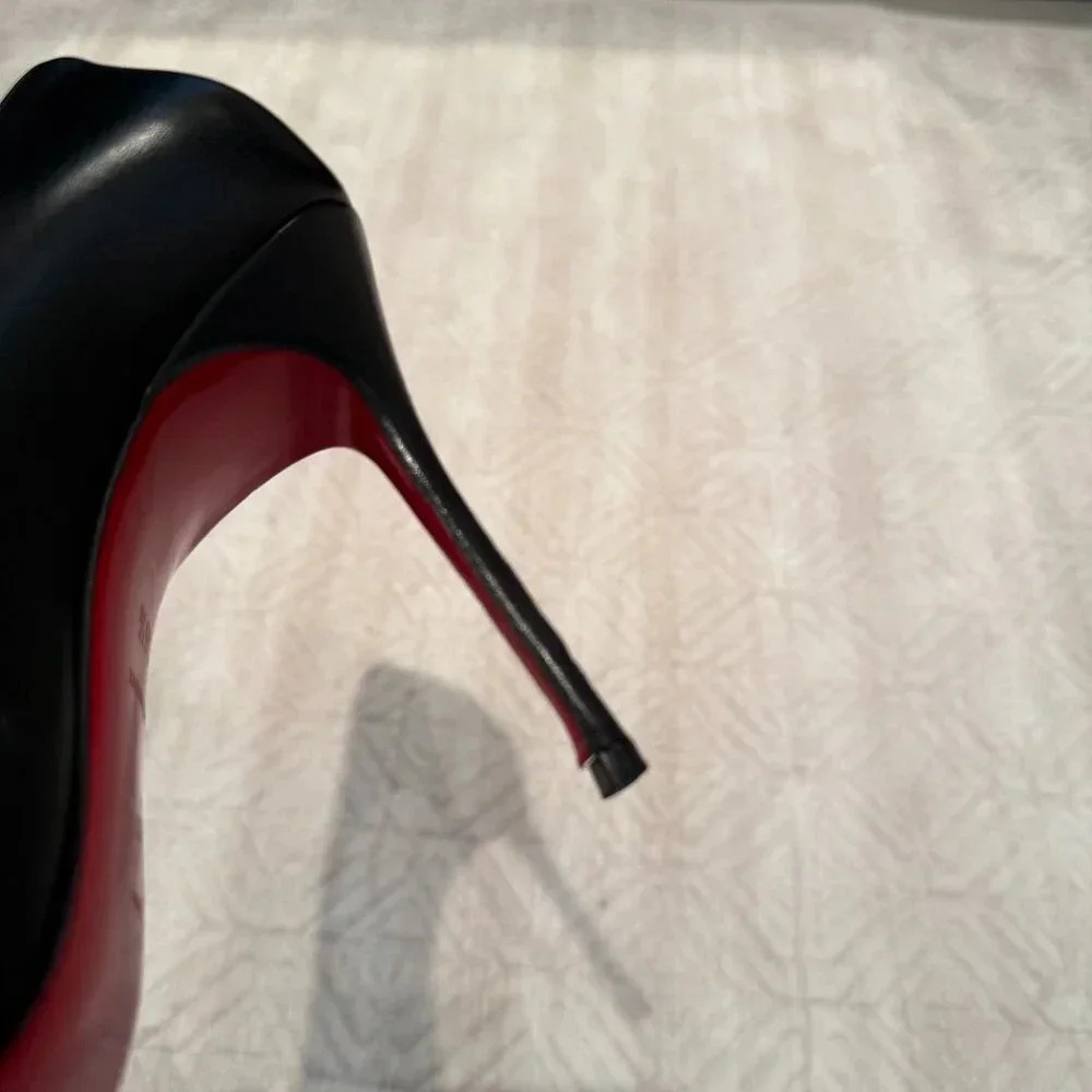 AUTHENTIC Black 100mm Decolette 554, Christian Louboutin, 36.5 (Not For Bundle) - Picture 8 of 15